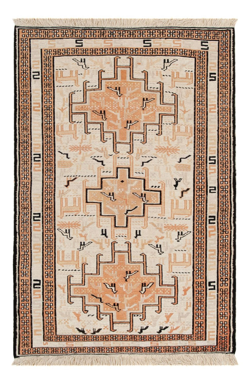 Alfombra Kelim - Oriental - 101 x 65 cm - beige