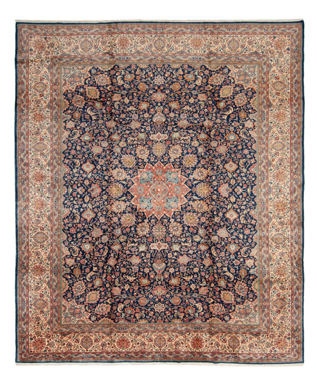 Alfombra persa - Clásica - 430 x 348 cm - azul oscuro