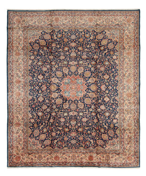 Alfombra persa - Clásica - 430 x 348 cm - azul oscuro
