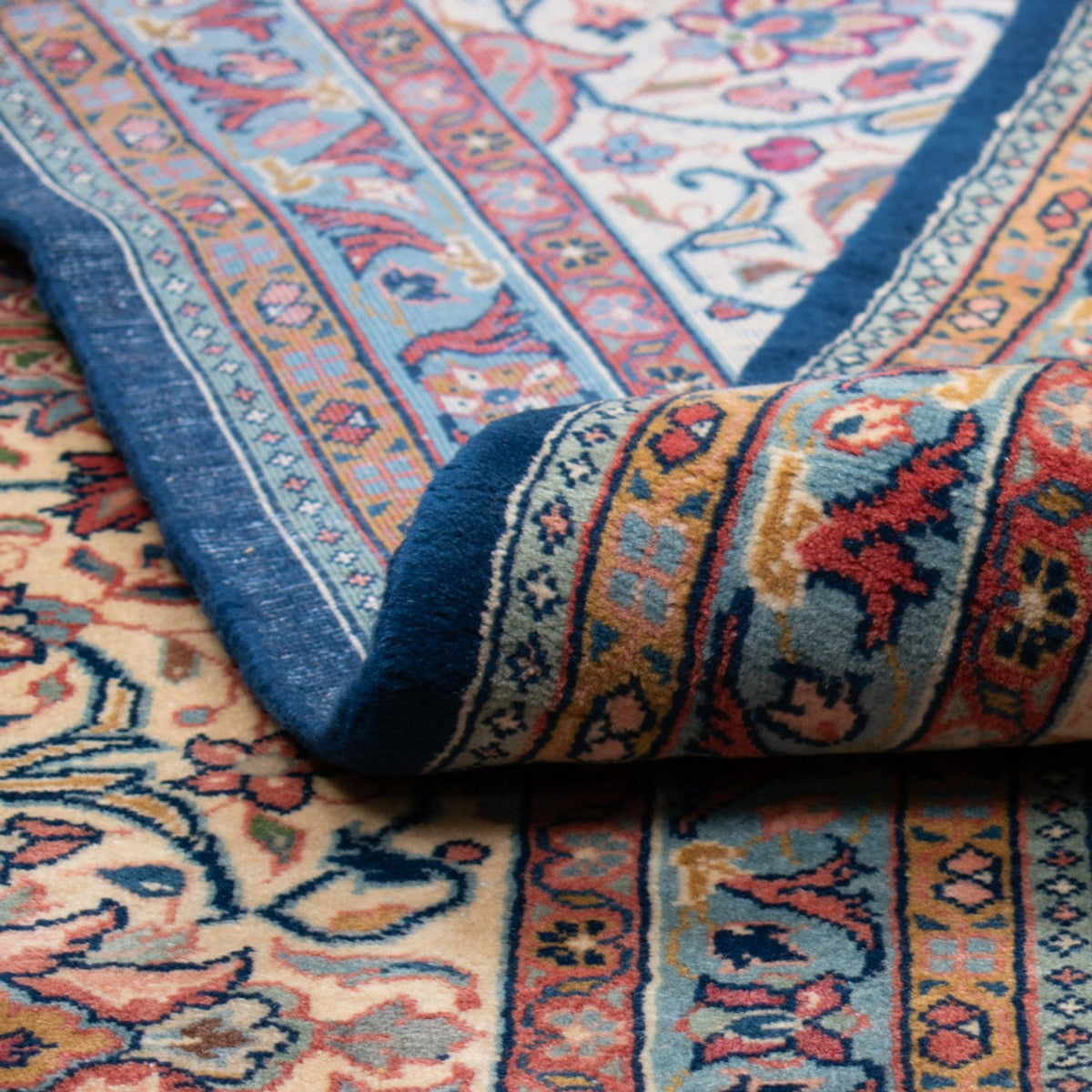 Alfombra persa - Clásica - 430 x 348 cm - azul oscuro