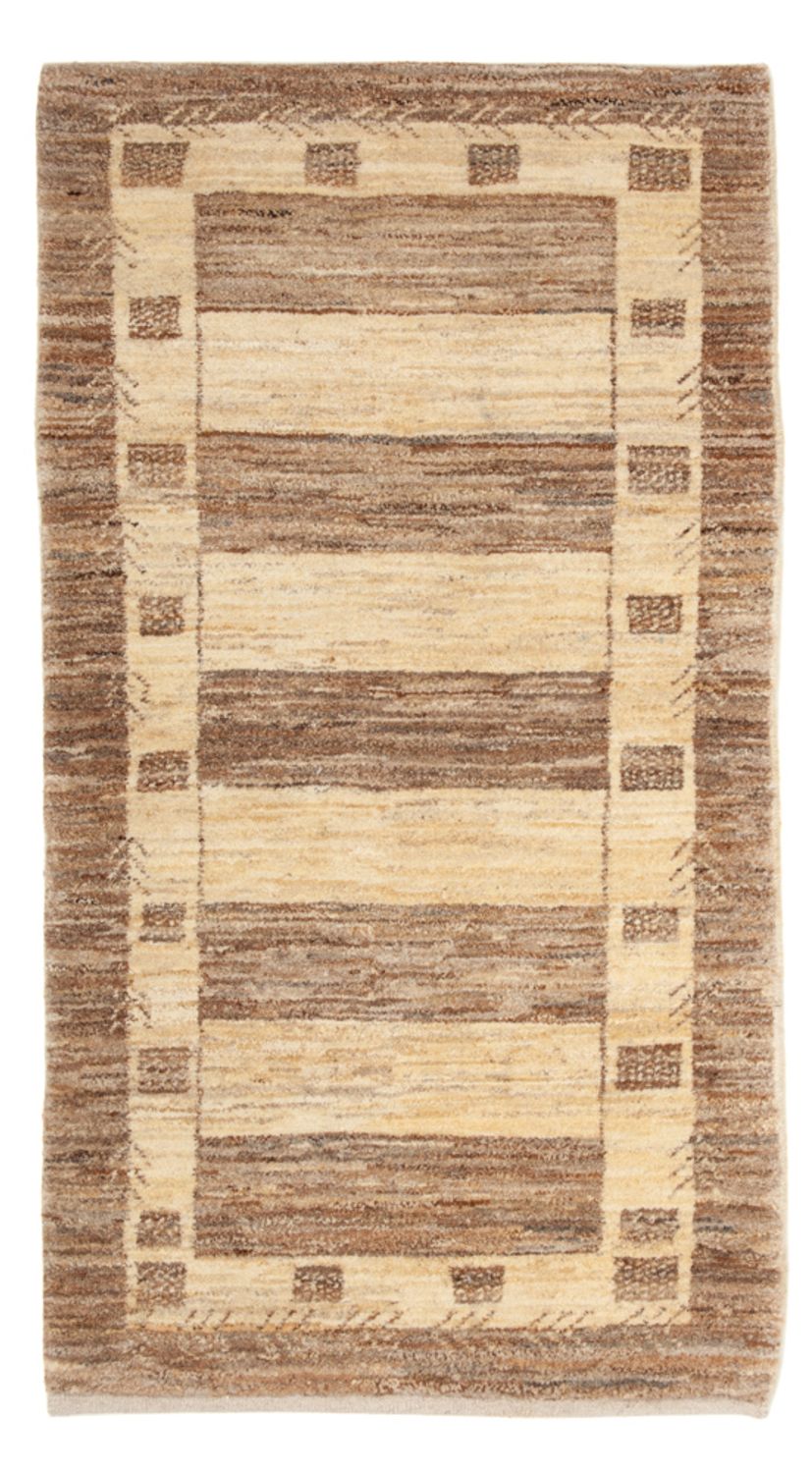 Alfombra Gabbeh - Loribaft Persa - 137 x 72 cm - beige