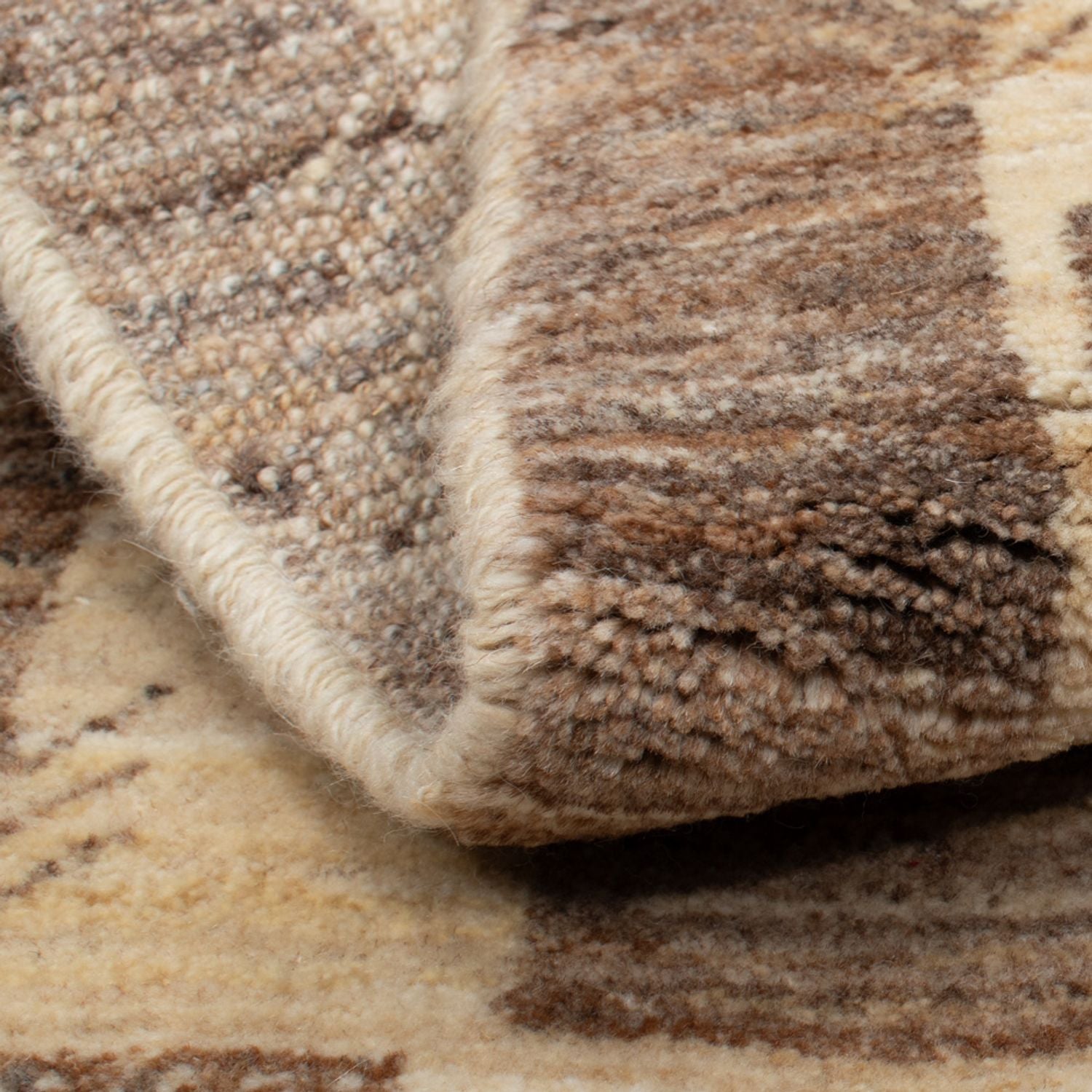 Alfombra Gabbeh - Loribaft Persa - 137 x 72 cm - beige