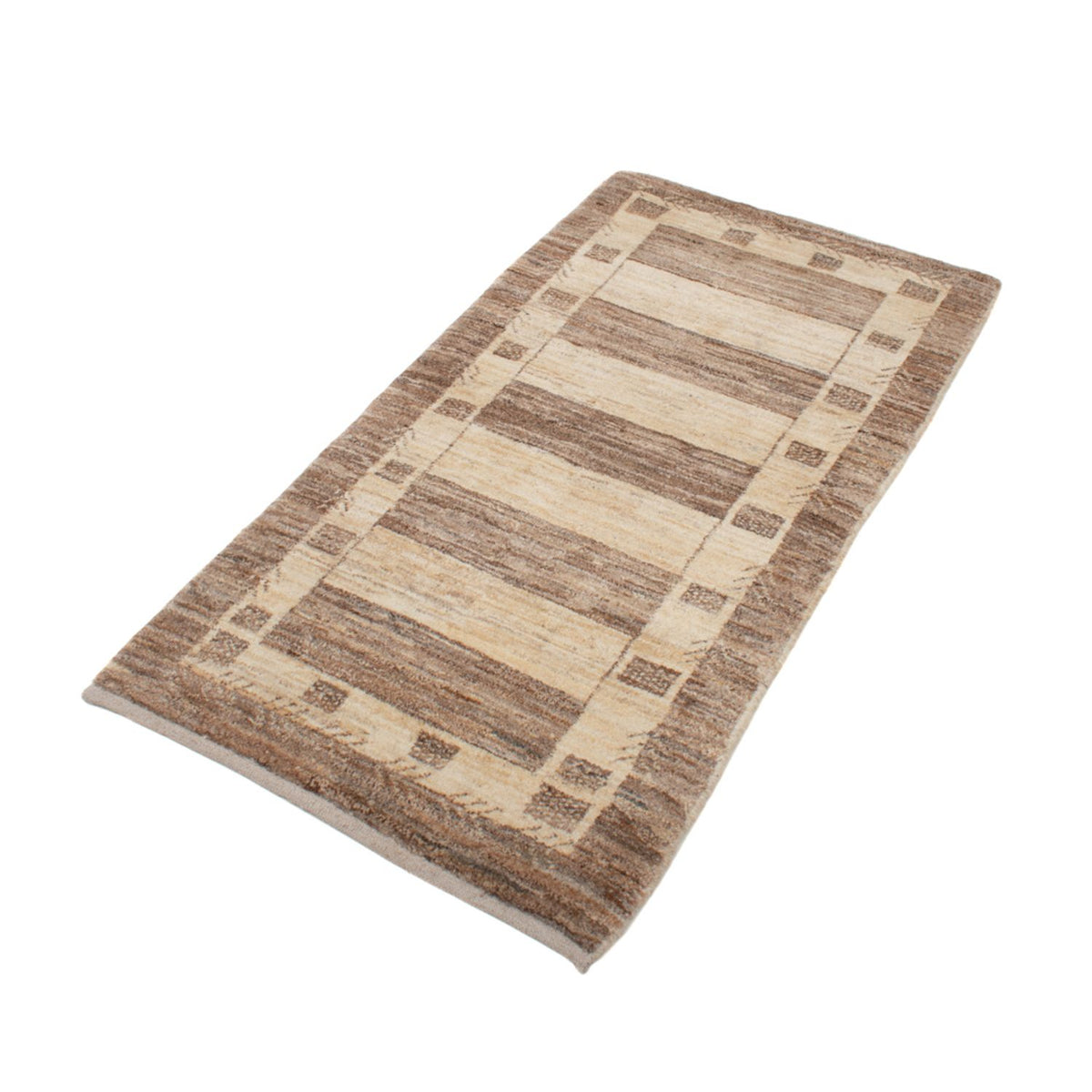 Alfombra Gabbeh - Loribaft Persa - 137 x 72 cm - beige