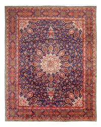 Alfombra persa - Tabriz - 440 x 354 cm - azul oscuro