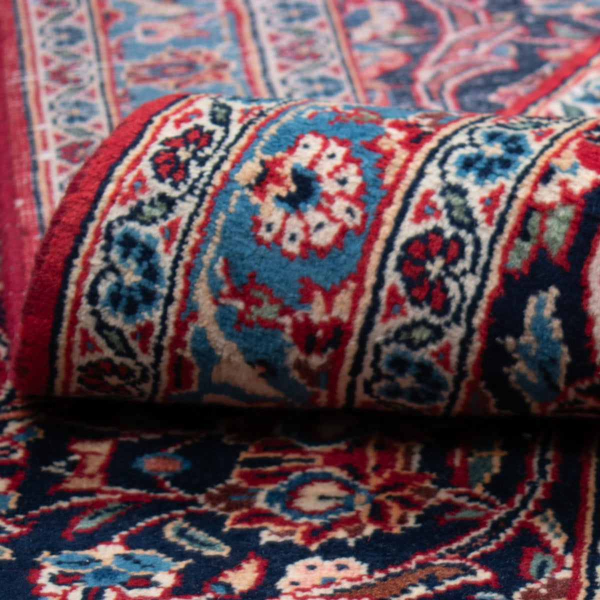 Alfombra persa - Keshan - 525 x 302 cm - rojo