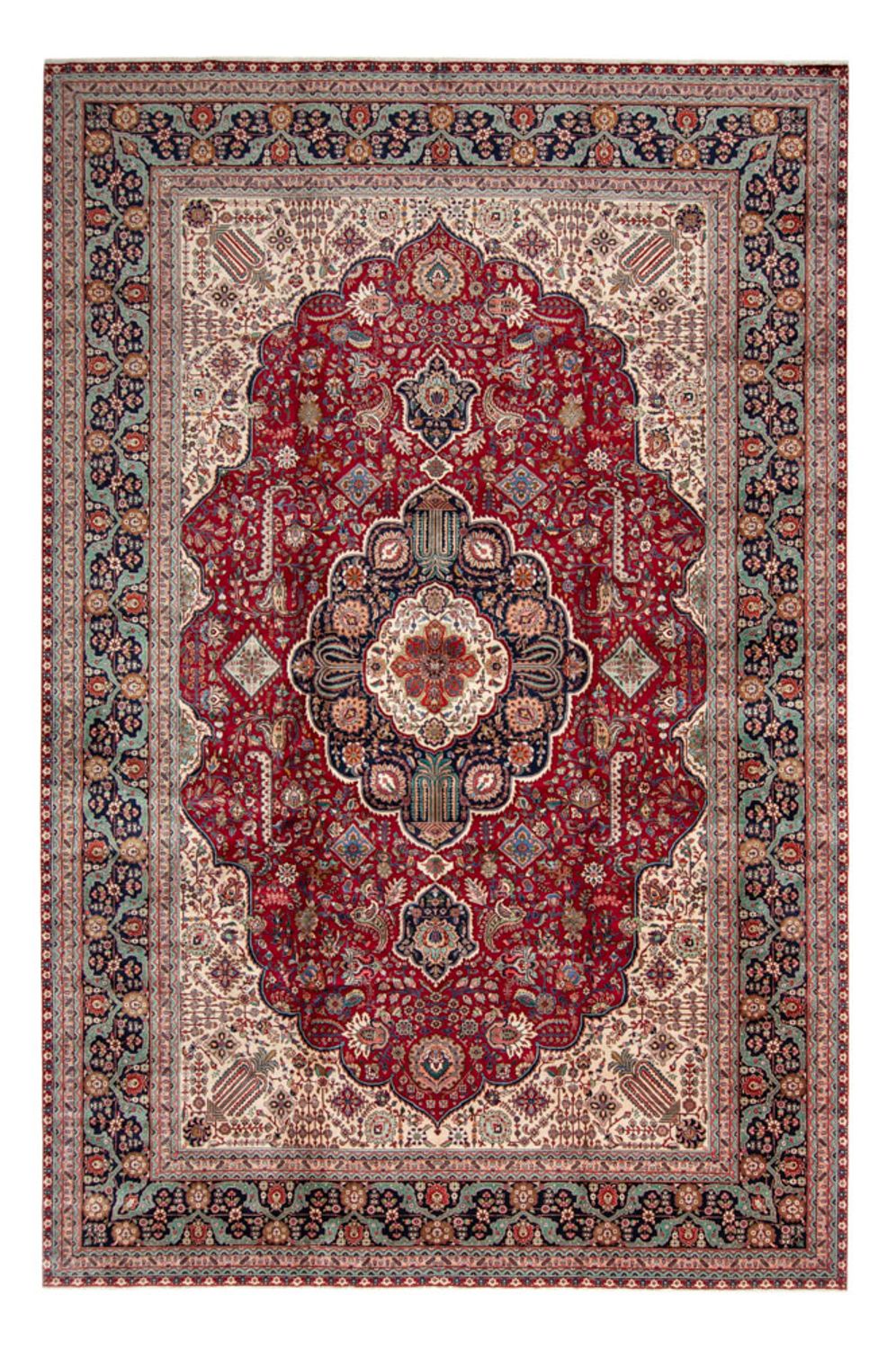 Alfombra persa - Tabriz - 525 x 350 cm - rojo