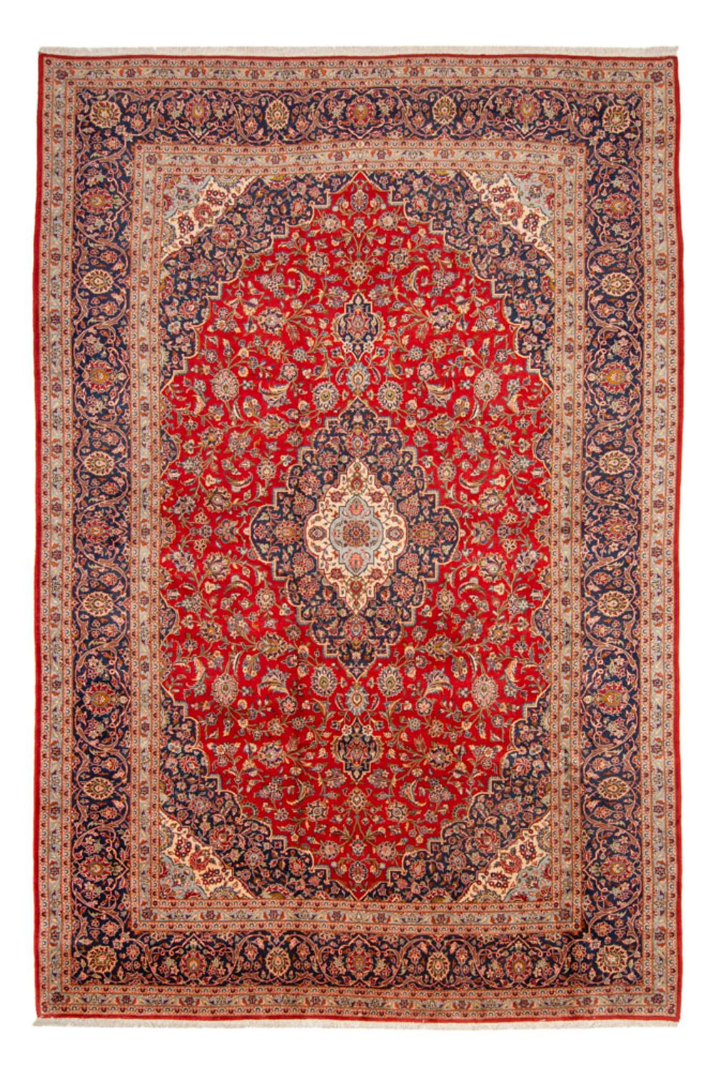 Alfombra persa - Keshan - 467 x 296 cm - rojo
