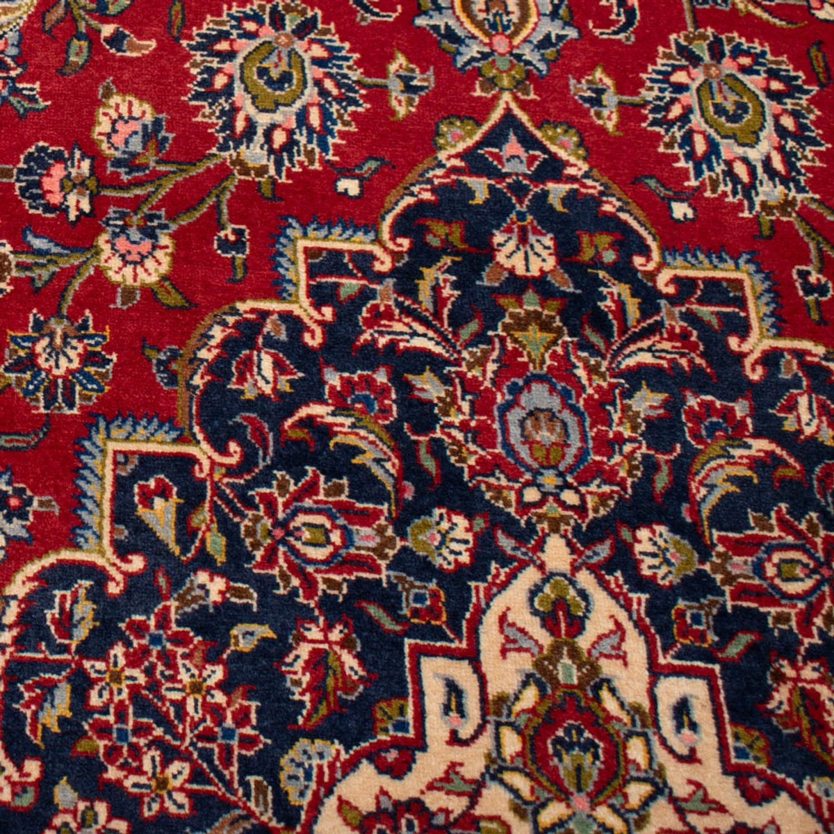 Alfombra persa - Keshan - 467 x 296 cm - rojo