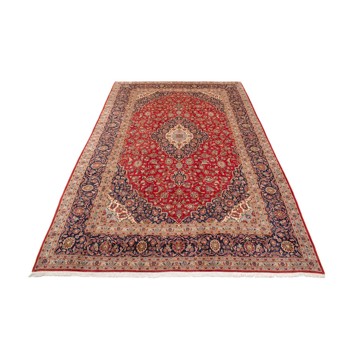 Alfombra persa - Keshan - 467 x 296 cm - rojo