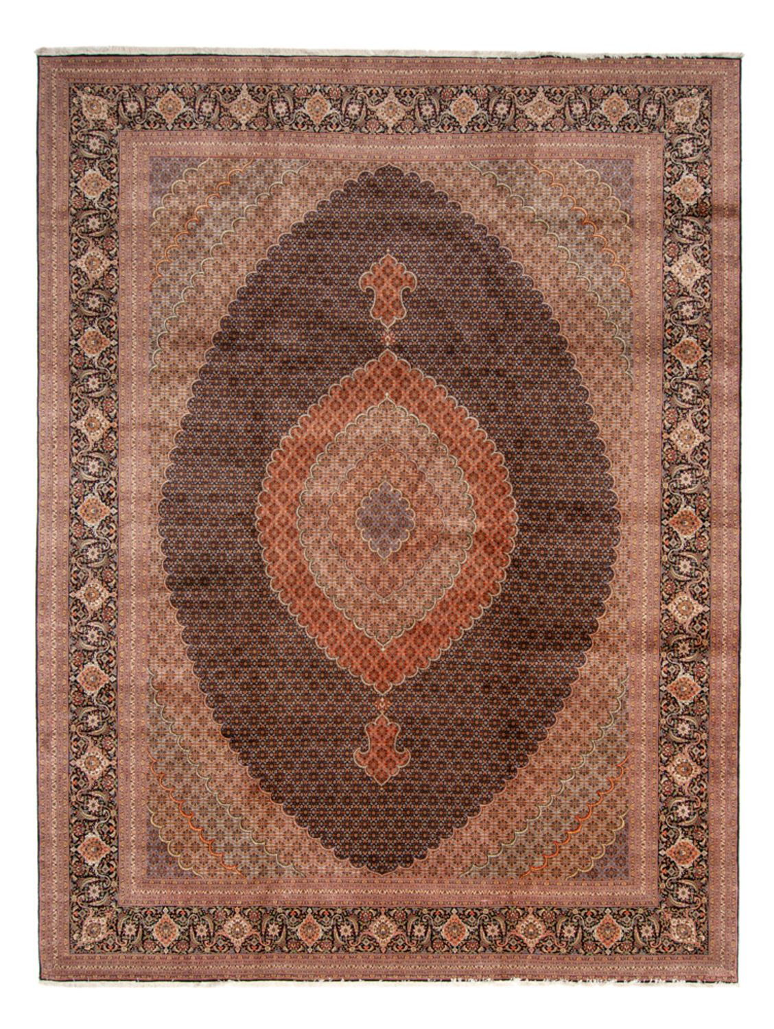 Alfombra Persa - Tabriz - Prima - 490 x 360 cm - azul oscuro