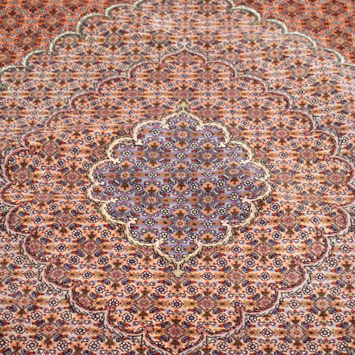 Alfombra Persa - Tabriz - Prima - 490 x 360 cm - azul oscuro