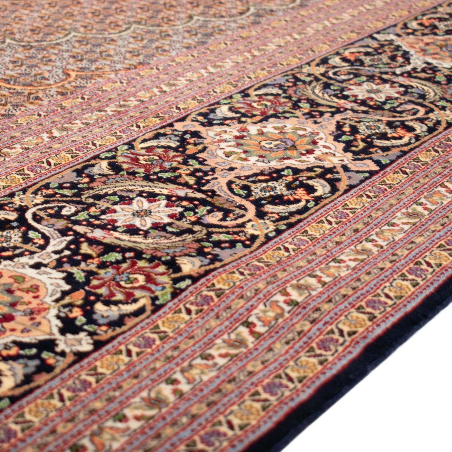Alfombra Persa - Tabriz - Prima - 490 x 360 cm - azul oscuro