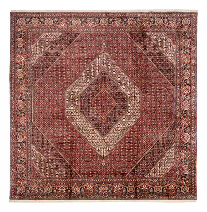 Alfombra persa - Bidjar cuadrado  - 359 x 355 cm - marrón
