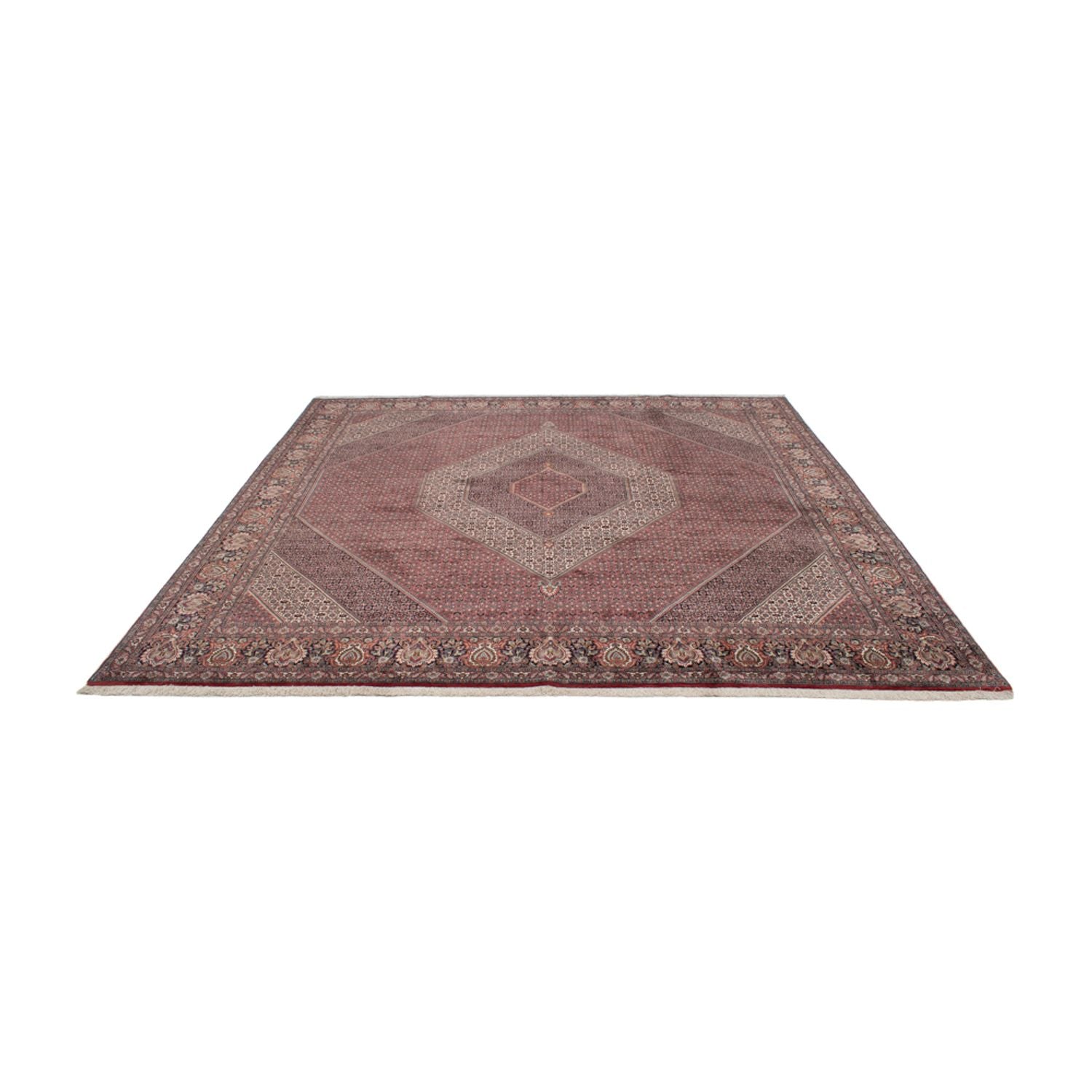 Alfombra persa - Bidjar cuadrado  - 359 x 355 cm - marrón