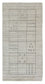 Alfombra Vintage - 140 x 70 cm - plata