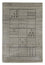 Alfombra Vintage - 90 x 60 cm - plata