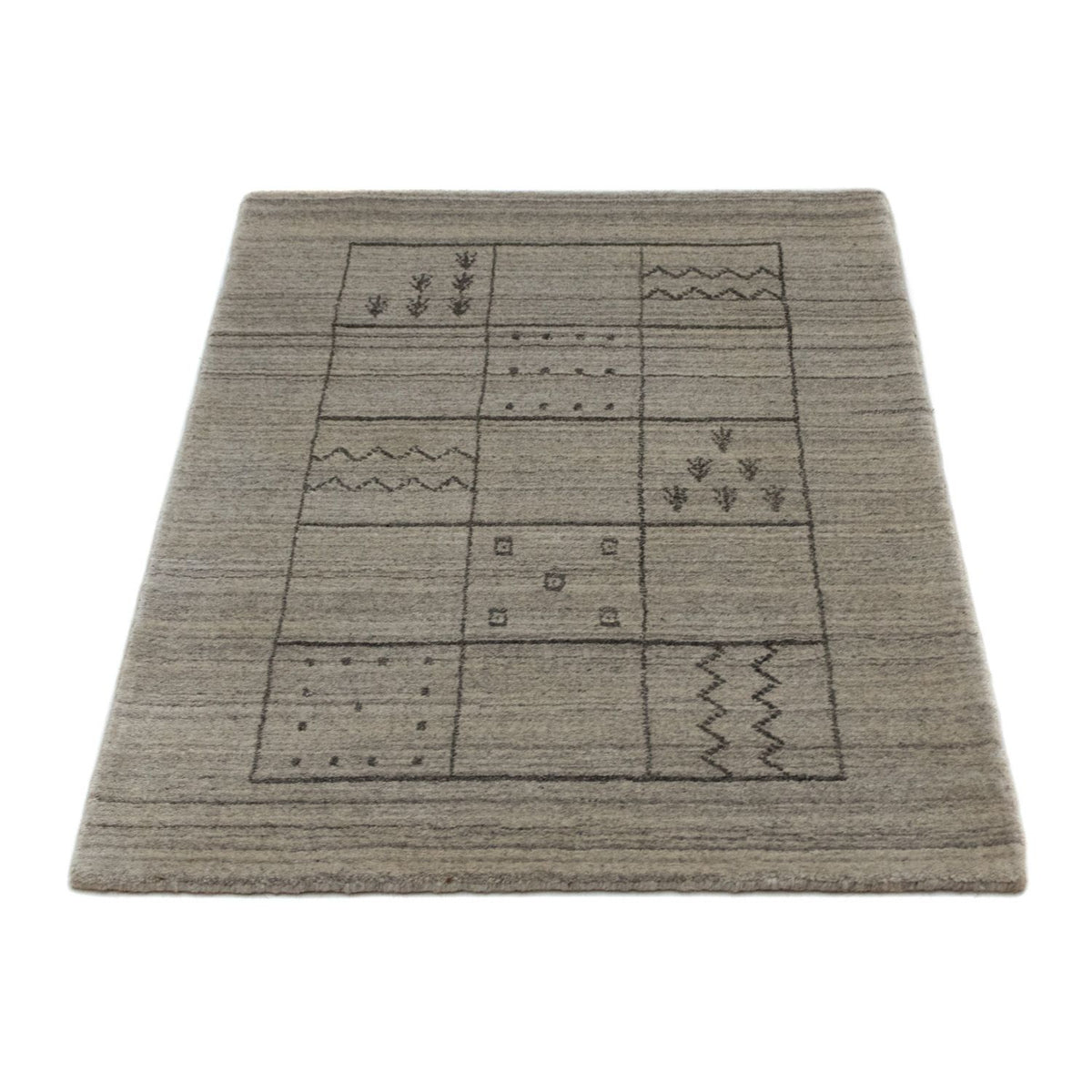 Alfombra Vintage - 90 x 60 cm - plata