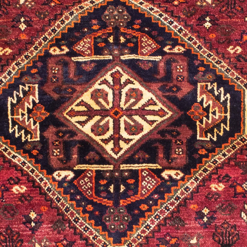Alfombra persa - Nómada - 160 x 125 cm - rojo oscuro