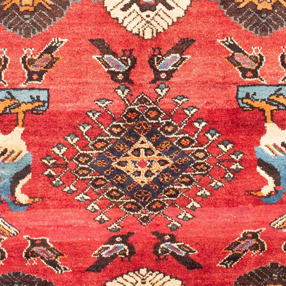Alfombra persa - Nómada - 168 x 112 cm - rojo oscuro