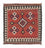 Alfombra Kelim - Oriental cuadrado  - 144 x 132 cm - rojo oscuro