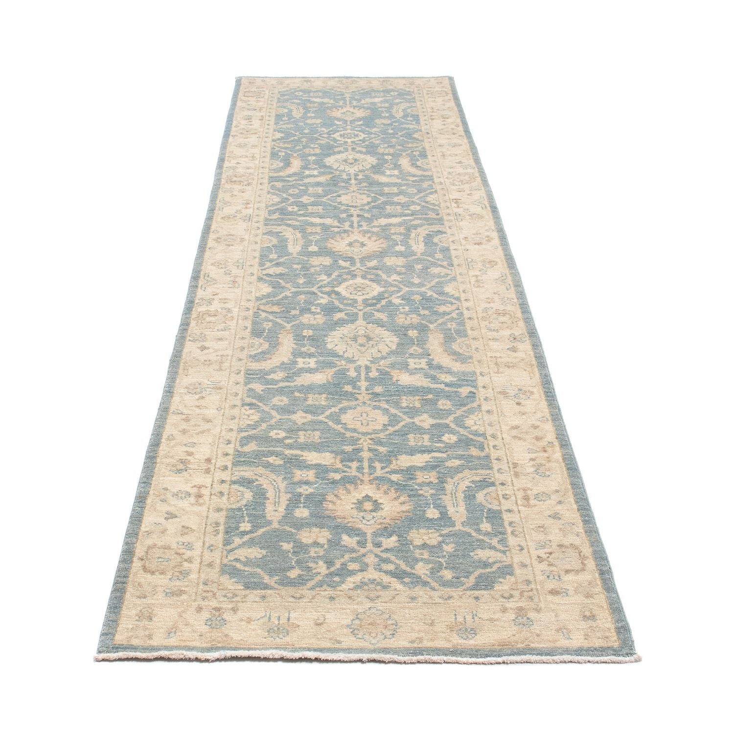 Alfombra de pasillo Alfombra Ziegler - 296 x 82 cm - azul claro