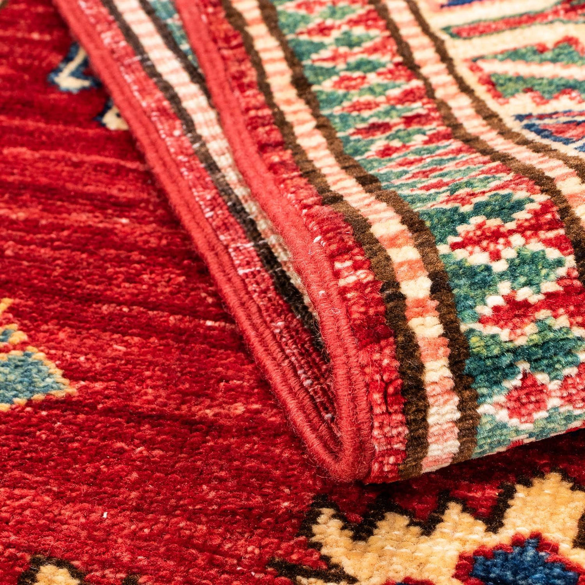 Alfombra de pasillo Alfombra Ziegler - Kazak - 232 x 78 cm - rojo