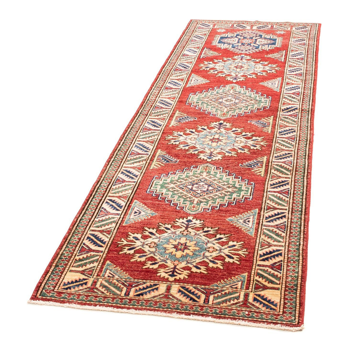 Alfombra de pasillo Alfombra Ziegler - Kazak - 232 x 78 cm - rojo