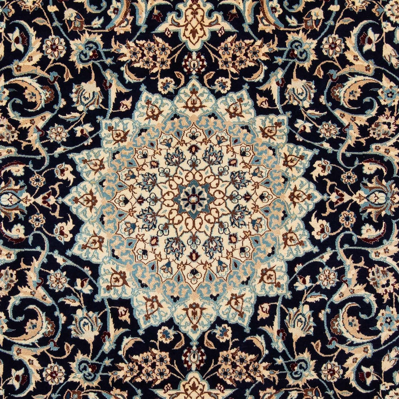 Alfombra persa - Nain - 302 x 199 cm - negro