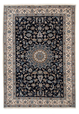 Alfombra persa - Nain - 290 x 201 cm - negro