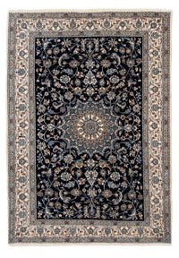 Alfombra persa - Nain - 290 x 201 cm - negro