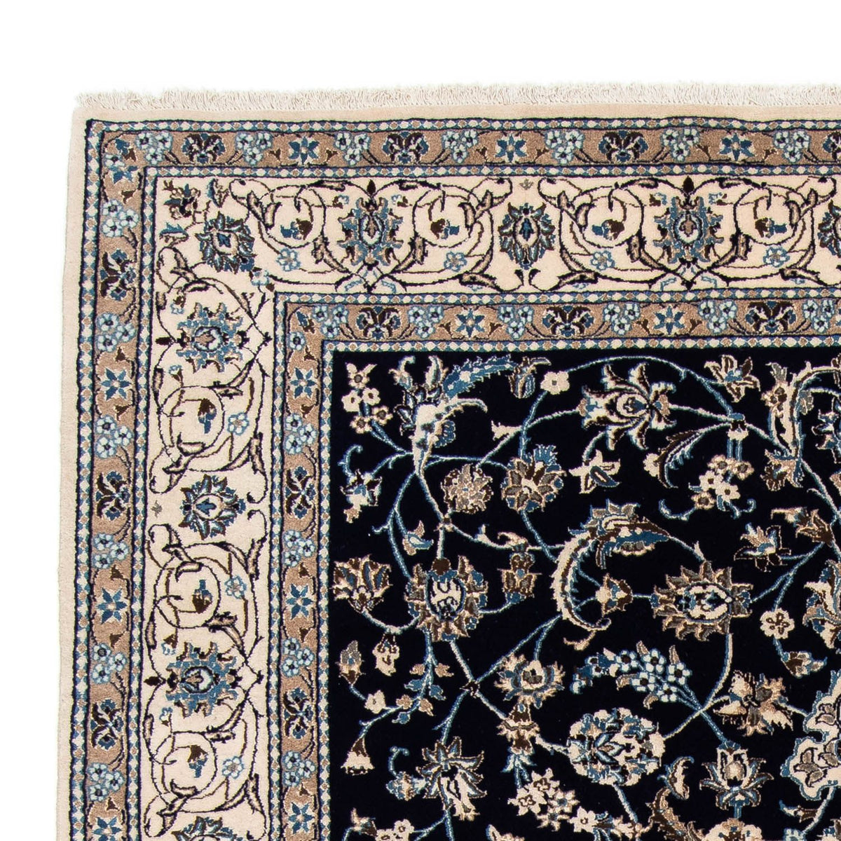 Alfombra persa - Nain - 290 x 201 cm - negro