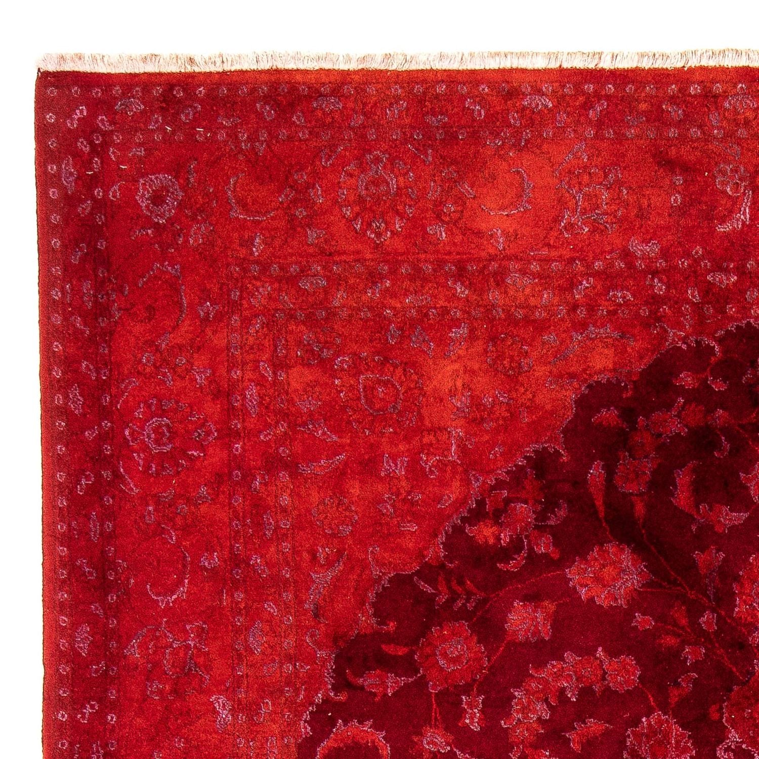 Alfombra persa - Nain - 288 x 195 cm - rojo oscuro