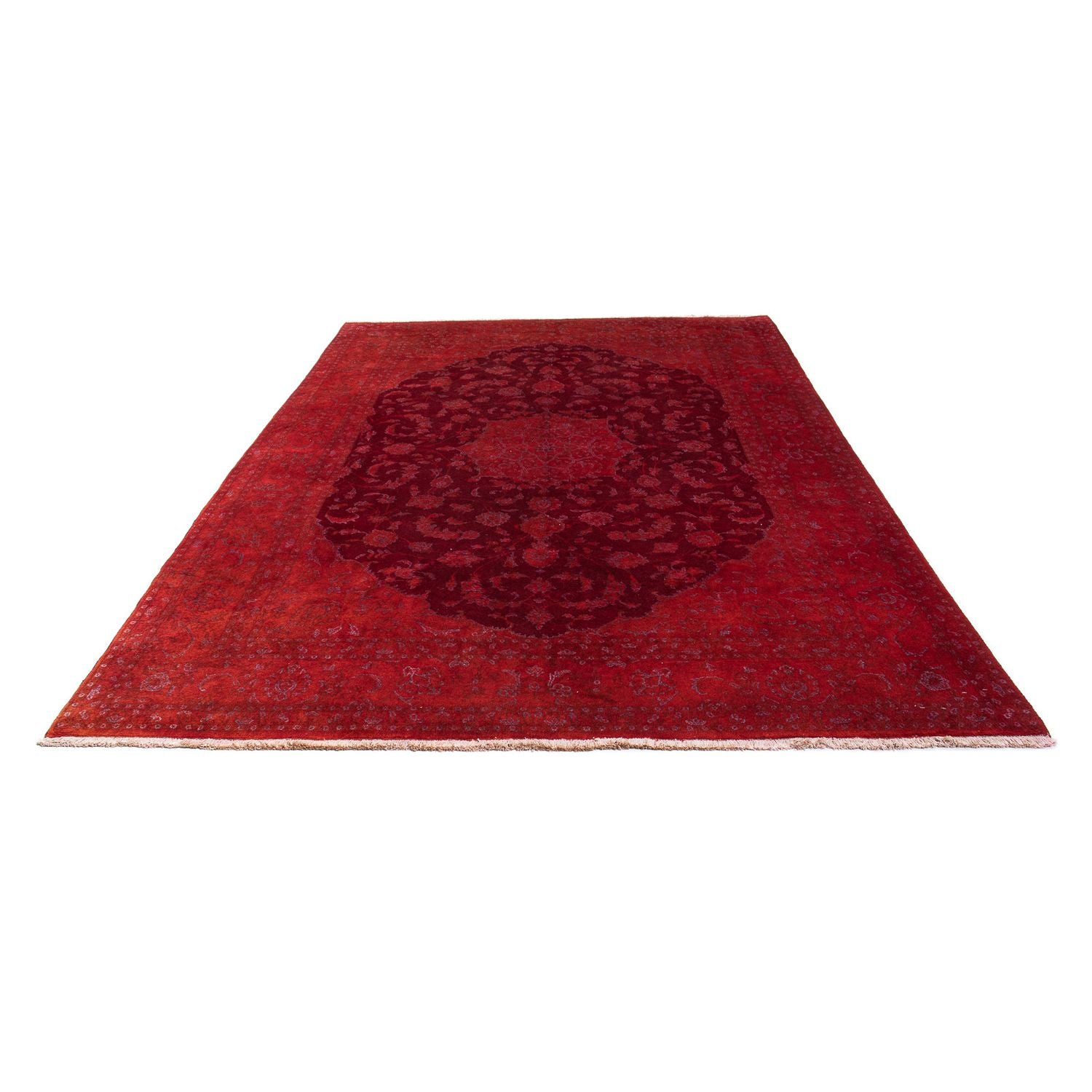 Alfombra persa - Nain - 288 x 195 cm - rojo oscuro