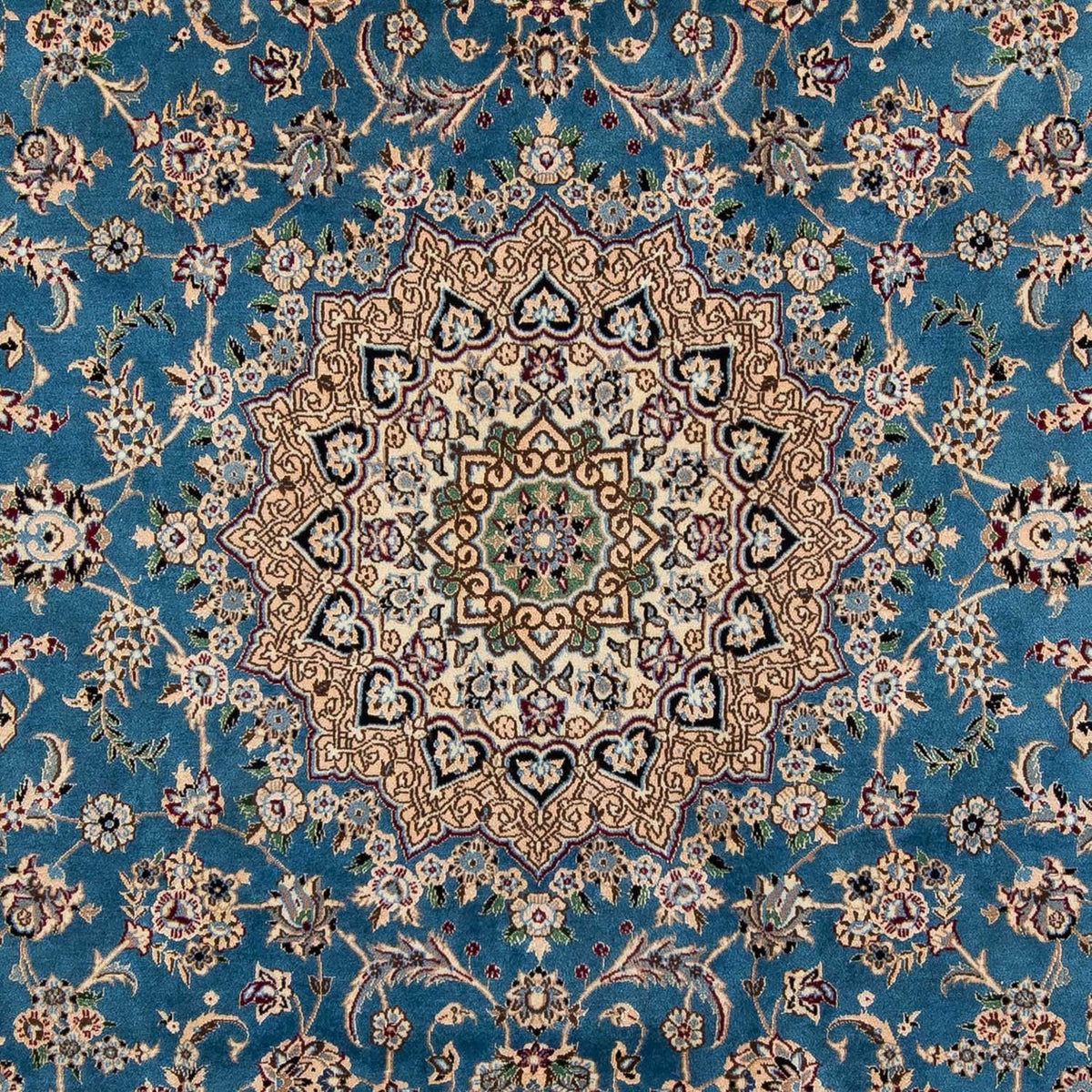 Alfombra persa - Nain - 296 x 197 cm - azul
