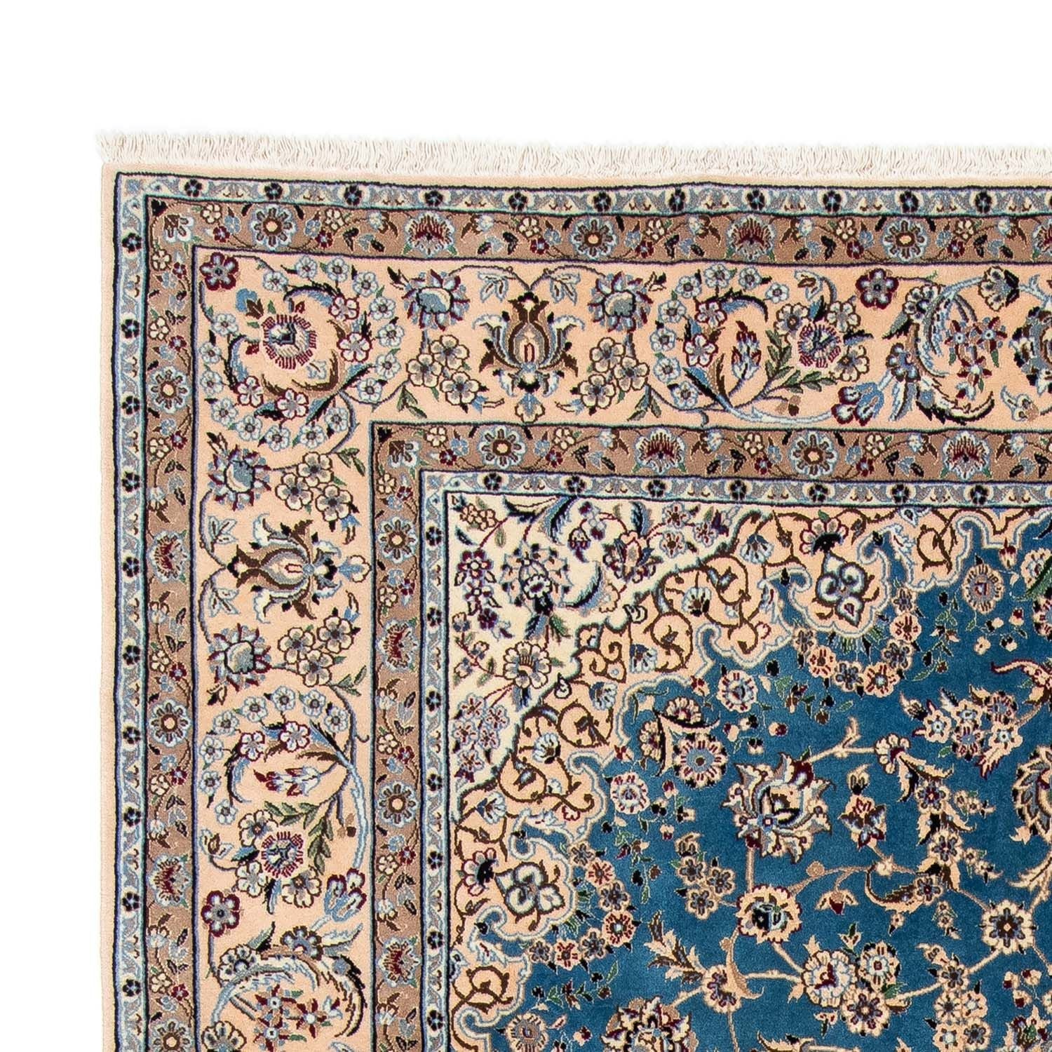 Alfombra persa - Nain - 296 x 197 cm - azul
