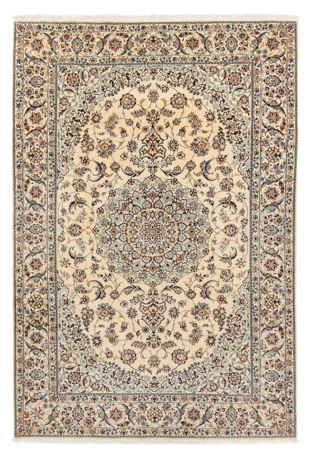 Alfombra persa - Nain - 289 x 197 cm - beige