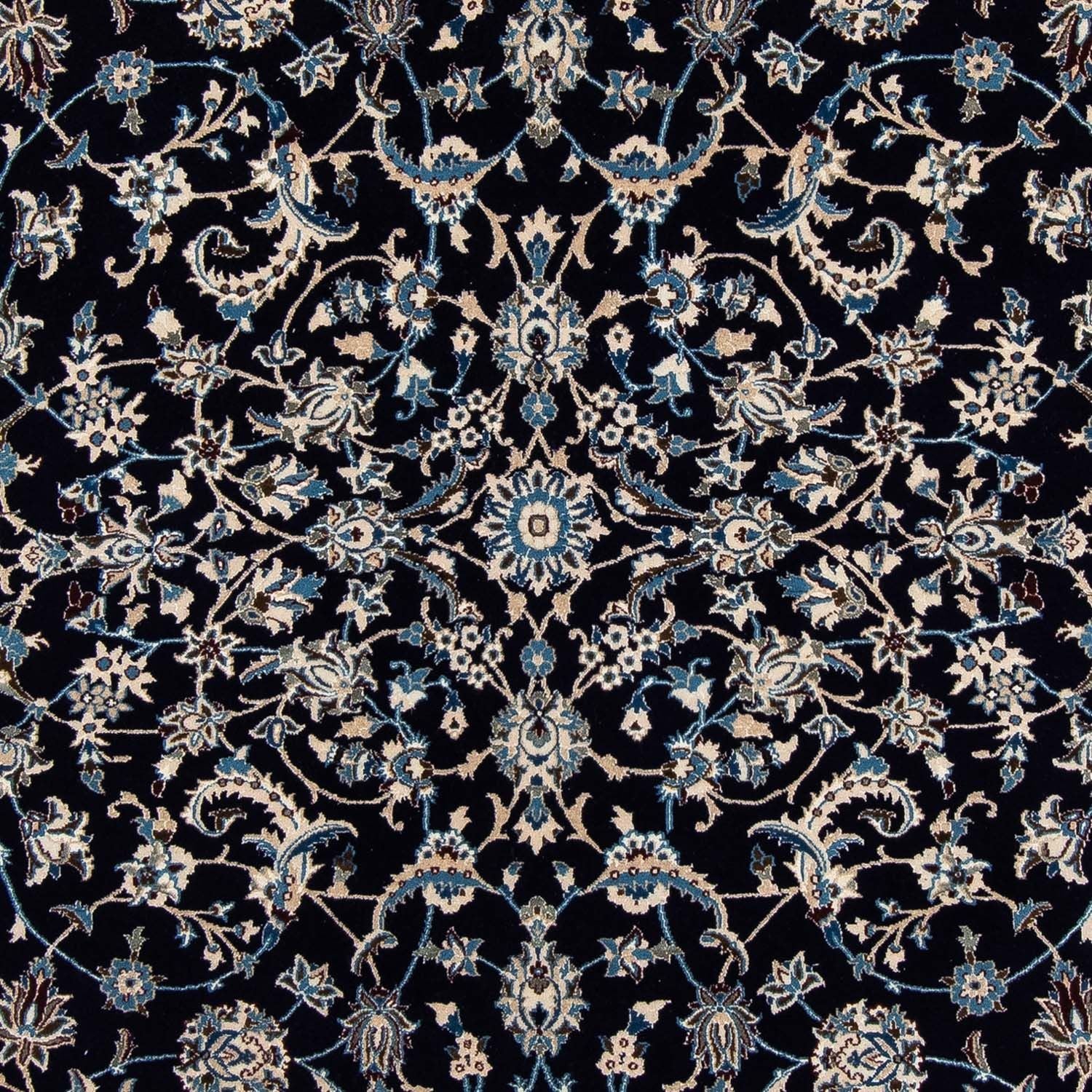 Alfombra persa - Nain - 295 x 199 cm - azul oscuro