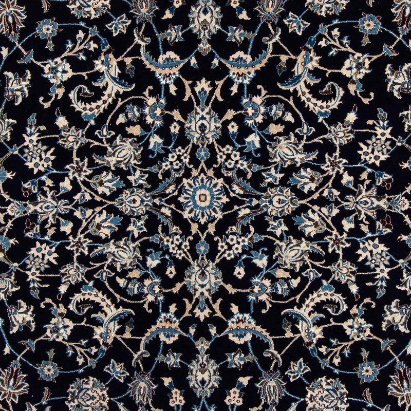 Alfombra persa - Nain - 295 x 199 cm - azul oscuro