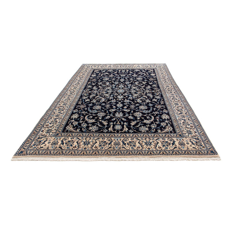 Alfombra persa - Nain - 295 x 199 cm - azul oscuro