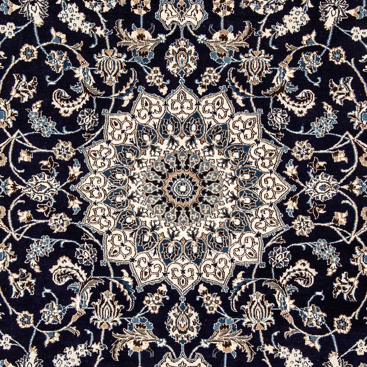 Alfombra persa - Nain - 297 x 194 cm - azul oscuro