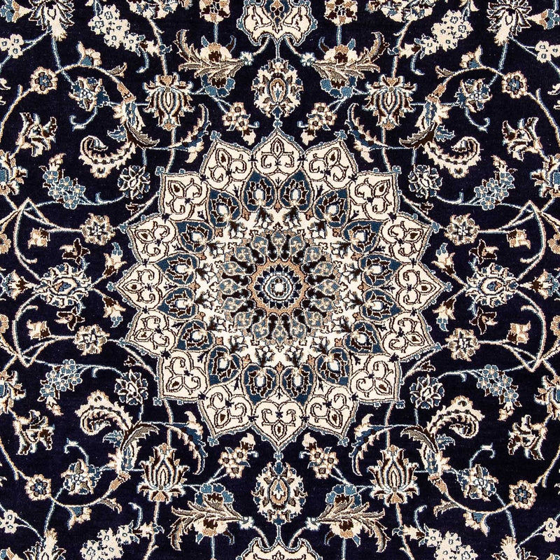 Alfombra persa - Nain - 297 x 194 cm - azul oscuro