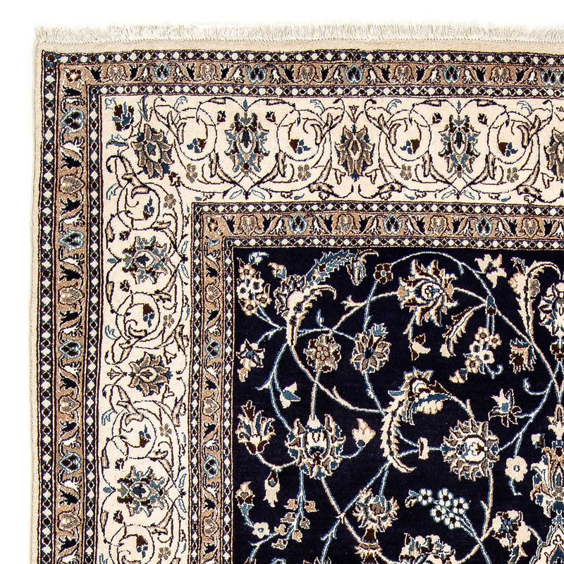 Alfombra persa - Nain - 297 x 194 cm - azul oscuro