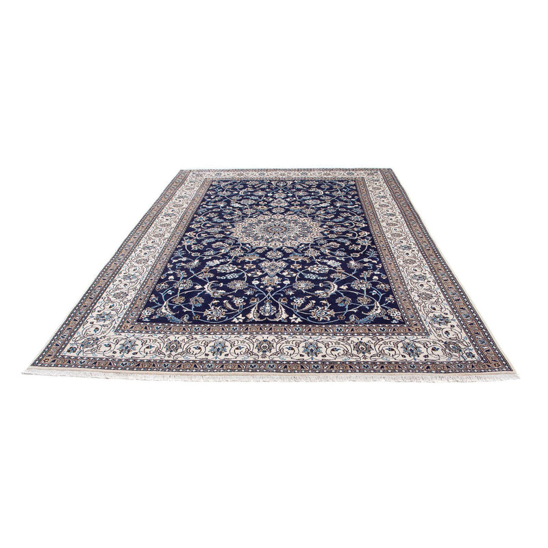 Alfombra persa - Nain - 297 x 194 cm - azul oscuro
