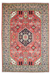 Alfombra persa - Nain - 241 x 168 cm - rojo claro