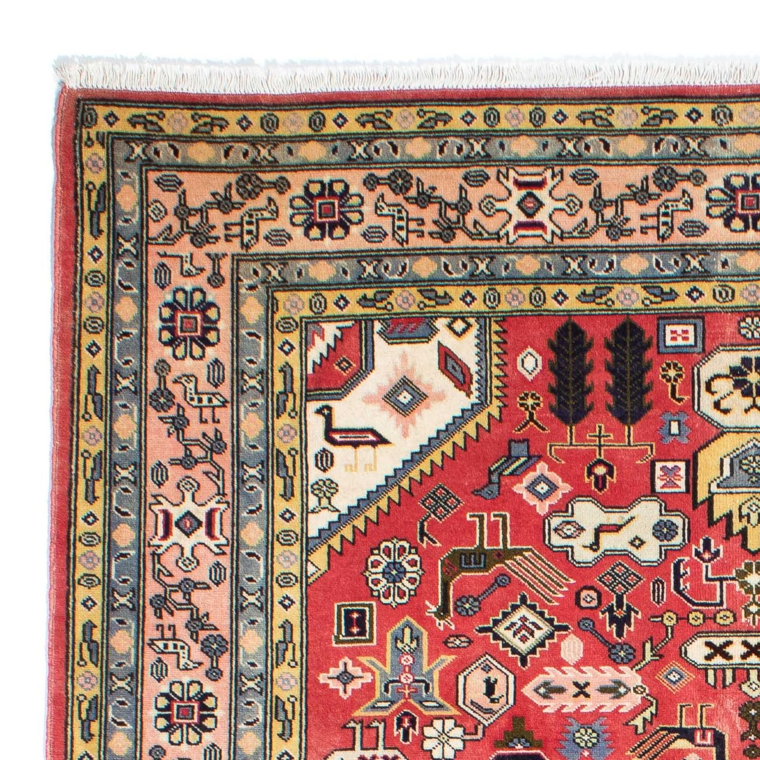Alfombra persa - Nain - 241 x 168 cm - rojo claro