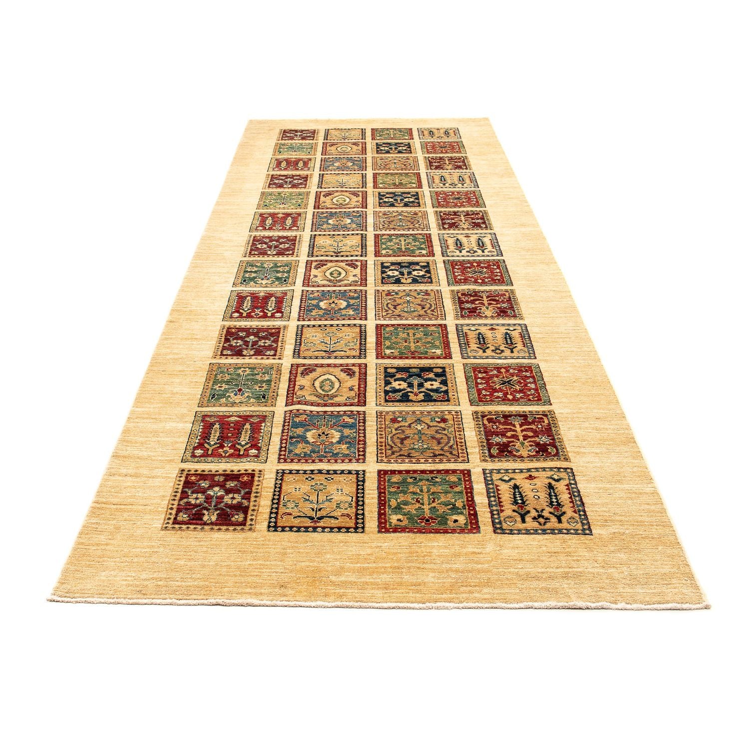 Alfombra de pasillo Alfombra persa - Nómada - 360 x 129 cm - beige