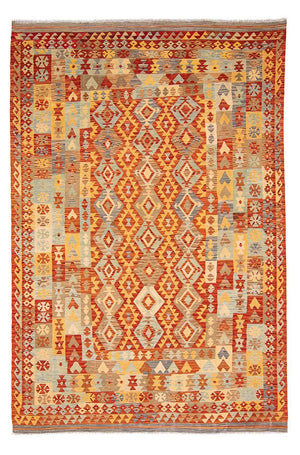 Alfombra Kelim - Splash - 311 x 210 cm - multicolor