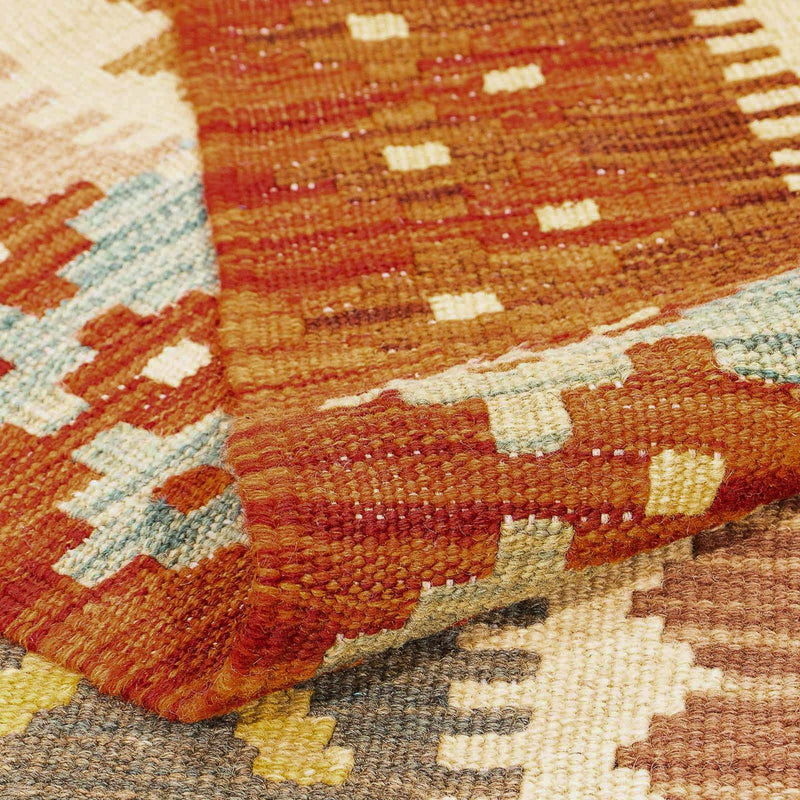 Alfombra Kelim - Splash - 296 x 200 cm - multicolor