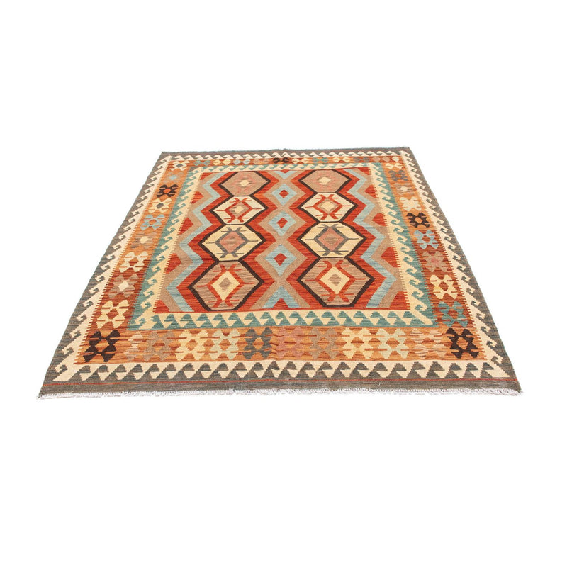 Alfombra Kelim - Oriental - 198 x 152 cm - rojo