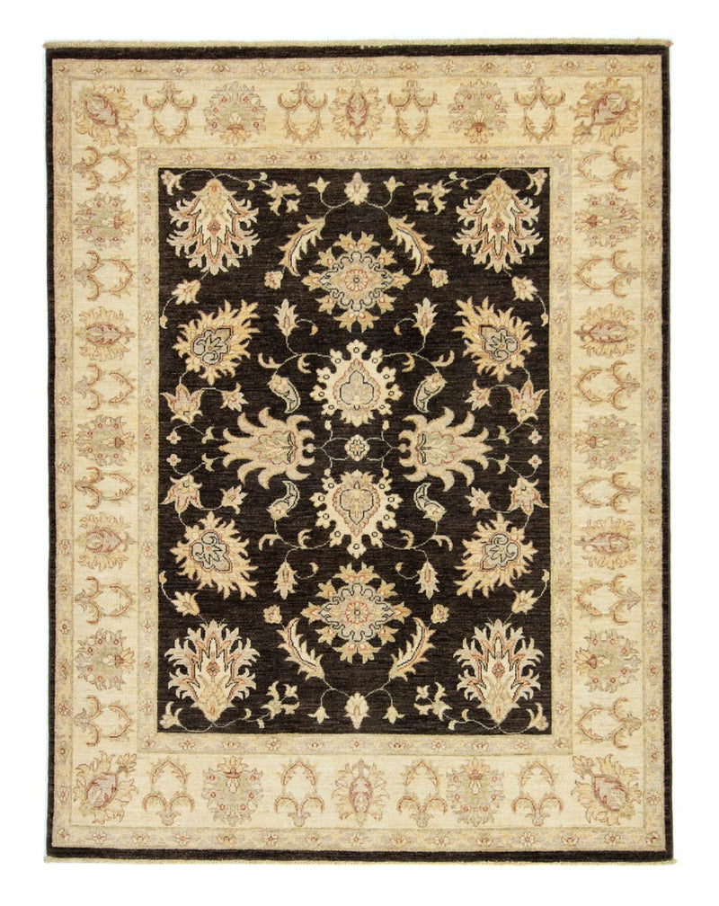Alfombra Ziegler - 194 x 149 cm - gris oscuro